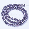Electroplate Glass Beads Strands EGLA-A034-P3mm-B05-2