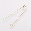 Rack Plating Brass Eye Pin KK-E680-01-0.7x35mm-G-1