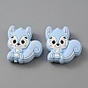 Squirrel Food Grade Eco-Friendly Silicone Beads LS-SIL-WH0012-030C-1