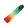 Gradient Color Baking Paint Glass Bead Strands DGLA-A039-T6mm-A013-1