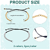 10Pcs 2 Colors Nylon Thread Cord Braided Bead Bracelet Making MAK-ME0001-08-2