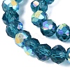 AB Color Plated Transparent Glass Rondelle Beads Strands EGLA-T029-4mm-10G-3