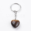 Natural Tiger Eye Keychain KEYC-F019-02O-2