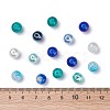 Mixed Baking Paint Crackle Glass & Glass Pearl Bead Sets HY-X0009-8mm-03-2