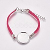 Faux Suede Bracelet Making MAK-WH0007-01B-1