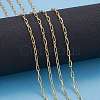 Soldered Brass Paperclip Chains CHC-G005-03G-7