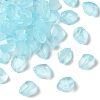50Pcs Transparent Spray Paint Glass Beads GLAA-YW0004-50D-1