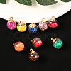 45Pcs 15 Colors Glass Ball Pendants GLAA-YW0001-17-4