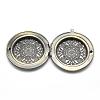 Brass Locket Pendants KK-F717-21AB-NR-3