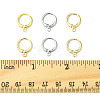 12Pcs 3 Colors Rack Plating Brass Hoop Earring Settings KK-FS0001-45-5