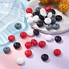 20Pcs 4 Colors Food Grade Eco-Friendly Silicone Focal Beads SIL-YW0001-12B-5