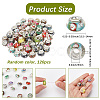 120Pcs Resin European Beads RPDL-SP0001-01-2