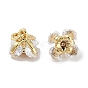 Brass Micro Pave Cubic Zirconia Charms KK-C051-14G-02-1