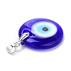 Handmade Evil Eye Lampwork Pendants LAMP-C001-02B-3