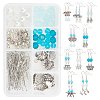 Blue Ocean Theme Earrings DIY Making Kits DIY-SC0017-90-1