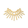 Brass Connector Charms KK-G423-13G-1