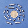 90Pcs 6 Style 304 Stainless Steel Slide On End Clasp Tubes STAS-YW0001-20-5