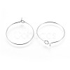 316 Surgical Stainless Steel Hoop Earring Findings STAS-P221-01B-P-2