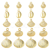 20Pcs 5 Styles Alloy Pendants FIND-SC0021-03-1
