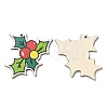 Single Face Printed Wood Big Pendants WOOD-D025-03-1