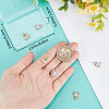 10Pcs 2 Colors Brass Pendants KK-BBC0023-96-3