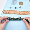4Pcs 2 Colors Titanium Alloy Parachute Rope European Beads FIND-FG0005-42-3