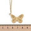 Butterfly 304 Stainless Steel Pendant Necklaces NJEW-L157-06G-5