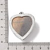 Heart Natural & Synthetic Mixed Stone Pendants GP356-2