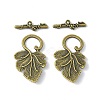 Alloy Toggle Clasps X-PALLOY-A20005-AB-FF-1