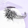 316 Surgical Stainless Steel Cuff Bangles BJEW-C142-01A-AS-3
