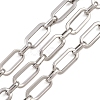 201 Stainless Steel Oval Link Chains CHS-F024-04P-1