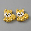 Squirrel Food Grade Eco-Friendly Silicone Beads LS-SIL-WH0012-030H-1