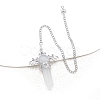Natural Quartz Crystal Dowsing Pendulum Big Pendants PW-WG53910-07-1
