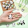 18Pcs 9 Colors Opaque Resin Pendants CRES-YW0002-79-5