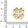 Brass Micro Pave Cubic Zirconia Beads KK-H203-09G-3