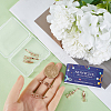 9Pcs Brass Fold Over Clasps KK-SC0004-06RG-3