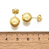 Rack Plating Brass Round Ball Stud Earrings for Women EJEW-F294-08F-G-3