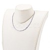 Natural Tanzanite Beaded Necklaces NJEW-JN03315-04-5