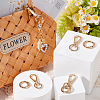 DIY Keychain Clasp Findings Kits DIY-SP0003-47G-3