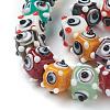 Handmade Bumpy Lampwork Beads Strands LAMP-G142-03B-3