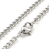 Non-Tarnish 304 Stainless Steel Pendant Necklaces NJEW-L118-02P-03-3