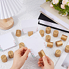 40Pcs Wood Name Card Holder DJEW-FH0011-57-3