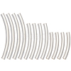 12Pcs 3 Style Tube 925 Sterling Silver Beads STER-BBC0005-61-1