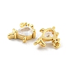 Brass Charms KK-D090-07G-2
