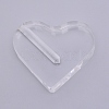 Acrylic Heart Shaped Clear Bud Vase AJEW-WH0119-71-1