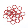 Spray Painted Iron Open Jump Rings X-IFIN-F149-B07-2