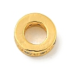 Brass Micro Pave Clear Cubic Zirconia European Beads KK-G493-41G-2