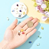 20Pcs Glass Pendants PALLOY-YW00121-3