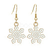 Snowflake Alloy Enamel Dangle Earrings FS-WGD9918-02-1