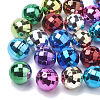 Color Plated Acrylic Beads PACR-R241-02D-1